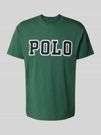 Polo Ralph Lauren Classic Fit T-Shirt mit Label-Stitching in Dunkelgruen, Gr&ouml;&szlig;e S
