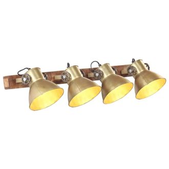 Berkfield Home Industrial Wall Lamp Brass 90x25 cm E27