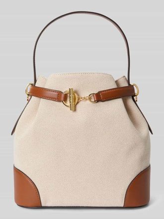 Lauren Ralph Lauren Umh&auml;ngetasche aus Segeltuch in Beige, Gr&ouml;&szlig;e 1