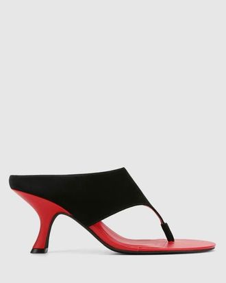 Naked Wolfe Mercer Black Suede in Black/red at Nordstrom, Size 38.5
