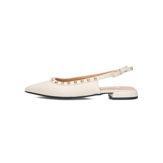 Notre-V Schoenen, Dames, Beige, 39 EU, Leer, Ballerinas