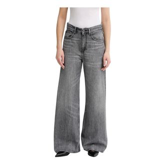 Won Hundred Dames, Jeans, Grijs, Maat: W30 Katoen