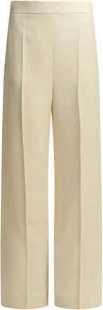 Valentino Zijden pantalon op maat - Dames - Broeken - Beige - Maat: S Zijde