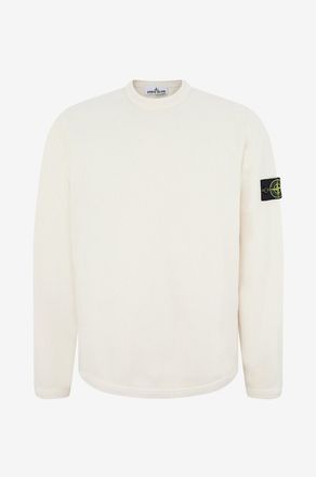 Stone Island Sweatshirt mit Rundhalsausschnitt aus bestickter Baumwolle