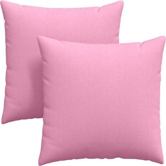 vidaXL Cojines De Sof&aacute; 2 Pcs Rosa 80 X 80 Cm Tela Vidaxl