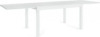 Konte Design Mesa extensible de aluminio con material efecto madera 135x90-270x90