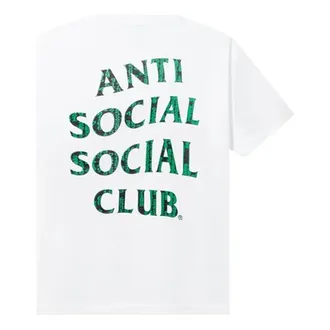 ANTI SOCIAL SOCIAL CLUB Glitch T-Shirt White Green 0657-100000103GT-WHIT