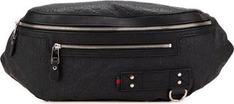 Gucci Pre-owned Belt Bags, female, Black, Size: ONE SIZE Pre-owned Belt Bag Embossed Pattern