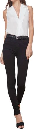 L'agence Marguerite High Rise Skinny Jean In Noir