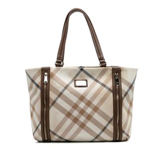 Burberry Geruite Rits Tote Bag