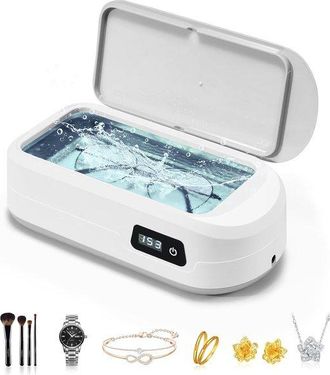 No Brand M&aacute;quina Limpiadora Ultras&oacute;nica De Joyas De 49 Khz Para Gafas, Anillos, Aparatos De Ortodoncia, Correas De Reloj, Dentaduras Postizas Y C&aacute;psulas Dental