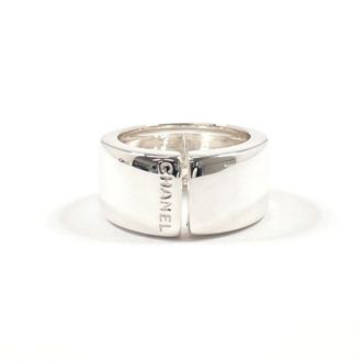 Chanel Silver Silver 925 Band Ring (Pre-Owned)