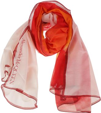 Alexander McQueen Logo Print Scarf