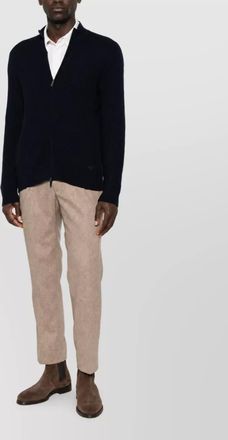 Emporio Armani wool cashmere zip-up cardigan