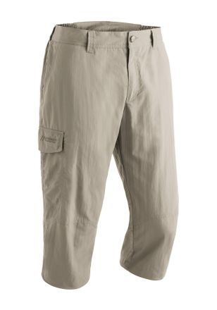 Maier Sports Caprihose MAIER SPORTS Jens, Herren, Gr. 50, Normalgr&ouml;ssen, beige, 100% Polyamid, Hosen Caprihose, Vielseitige Funktionshose, perfekt zum Wandern und 