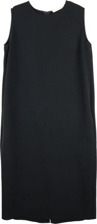 The Row Mirna round-neck dress - women - Triacetate/Polyester - S - Black