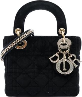 Dior Pre-owned Lady Dior - Dames - Vintage Mini Tas - Zwart - ONE Size - Leer - Vintage