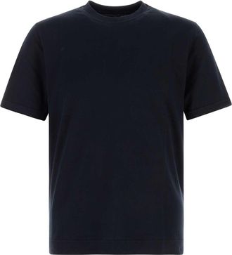 Fedeli Navy Blue Cotton T Shirt