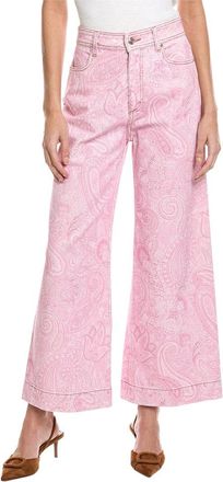 Etro Dancer Print Wide-Leg Jean
