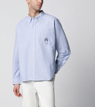Brain Dead Camicia button-down azzurra in cotone