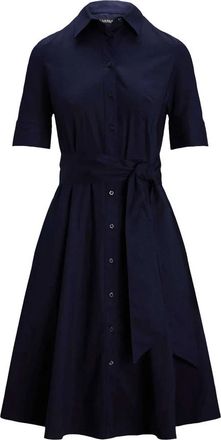 Ralph Lauren Lauren Ralph Lauren Navy pakken - Dames - Shirt Kleedjes - Blauw - XS - Kleedjes