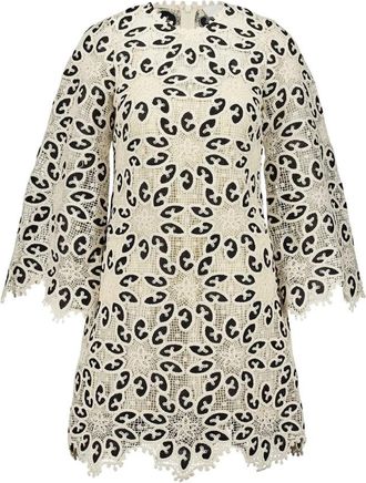 Zimmermann Chique Kant Mini Jurk voor Gelegenheden - Dames - Korte kleedjes - Zwart - XS - Katoen - Kleedjes