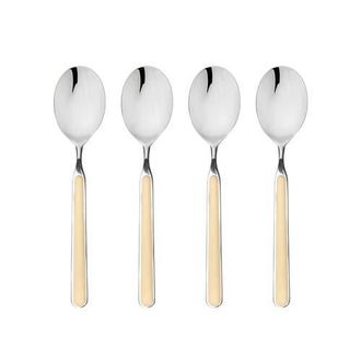Mepra Fantasia American Coffee Spoon Set - 4 Pieces in Vanilla at Nordstrom