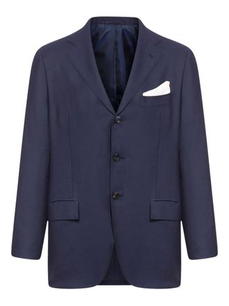 Kiton Kasjmier blazer - Blauw