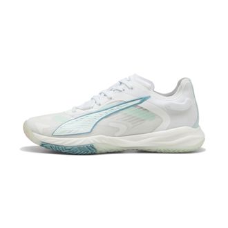 Puma Scarpe da pallamano Accelerate NITRO SQD 4 Game On da donna, Scarpe, Bianco, 35.5