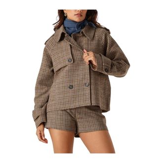 Suncoo Jassen, Dames, Bruin, L, Wol, Erin Jacket