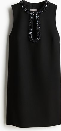 H&M Kleid mit Strass - Schwarz