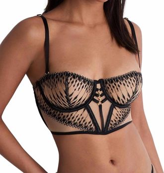 Aubade Voodoo Kiss Bustier Top In Millenium Black