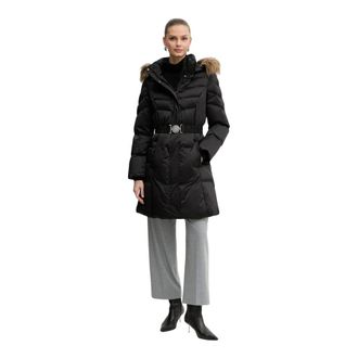 Guess Marina Down Jacket - Dames - Jassen - Zwart - Maat: XS Leer