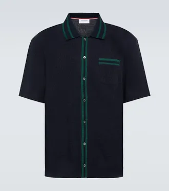 Thom Browne RWB Stripe cotton polo shirt