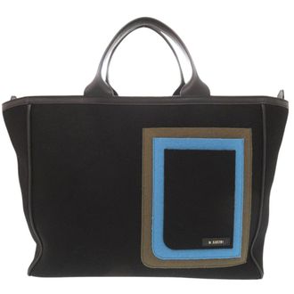 Valextra Black Leather Tote Bag (Pre-Owned)