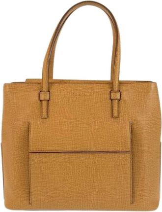 Loewe Pre-owned Tote Bags, female, Beige, Size: ONE SIZE Pre-owned Leather Handbag