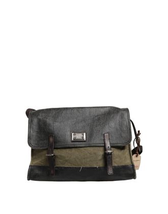 Dolce & Gabbana Military Green Two Tone Messenger Shoulder Borse Men Mens Bag