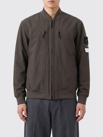Stone Island Bomber in tessuto tecnico con spalle cadute e logo Compass