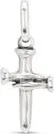 UNOde50 Medium Cross Charm Plated in Sterling Silver at Nordstrom