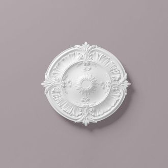 NMC Nmc - Roset&oacute;n R24 Arstyl Noel Marquet Elemento Decorativo Dise&ntilde;o Atemporal Cl&aacute;sico Blanco Di&aacute;metro 77 Cm