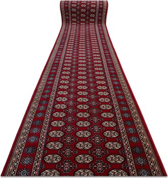 RugsX Corridore Di Lana Nain Rosetta 6177 51066 Chiaretto / Beige 100cm Red 100x500 Cm