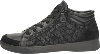 Ara Rom ST High Soft High-top Sneakers - Dames - Sneakers - Zwart - 36 EU - Leer - Schoenen