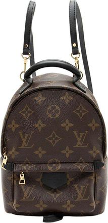 Louis Vuitton Black Monogram Canvas Palm Springs Mini Backpack (Authentic Pre-Loved)