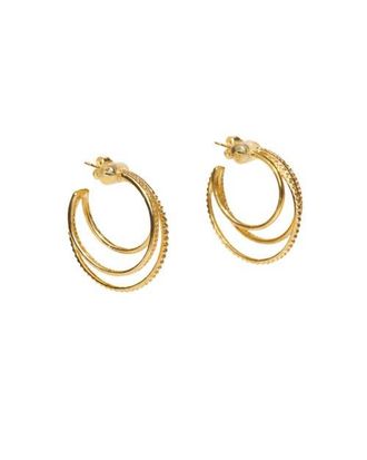 Native Gem Triple Threat Hoop Earrings in Gold at Nordstrom