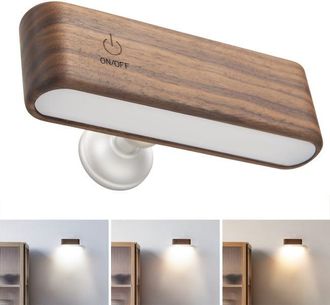 OEM L&aacute;mpara De Pared Led Recargable, Luz Nocturna Magn&eacute;tica Con Brillo Ajustable, L&aacute;mpara De Lectura T&aacute;ctil Giratoria De 360&deg;