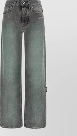 Off-white denim spray susy straight-leg jeans