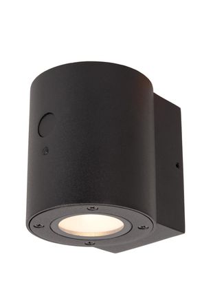 Lucide L&aacute;mpara de pared de aluminio con 1 led integrado, negro