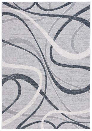 Safavieh Alfombra poli&eacute;ster grigio/avorio 91 x 152 cm