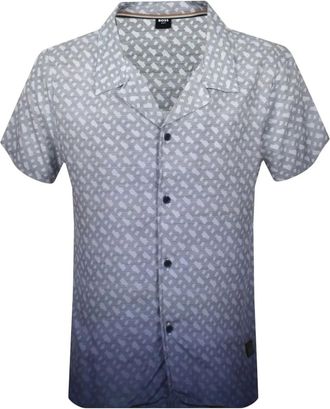 BOSS Camicia con stampa - Blu