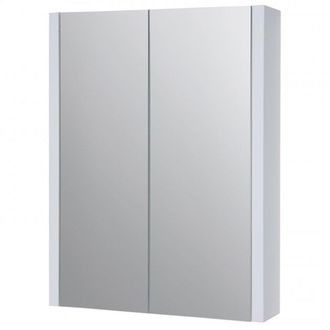 Clifton White Mirror Bathroom Cabinet 500mm Wide